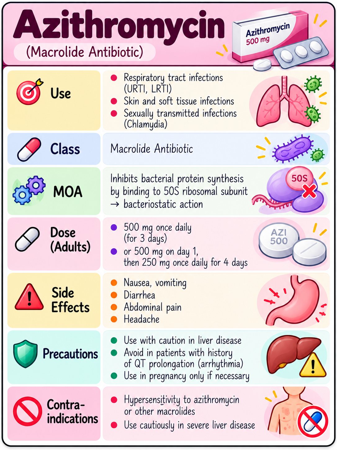AZITHROMYCIN sample drug card
