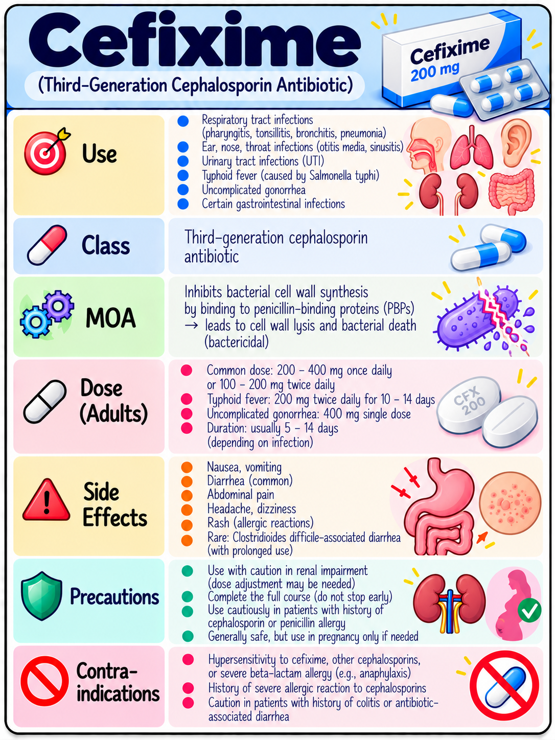 CEFIXIME sample drug card