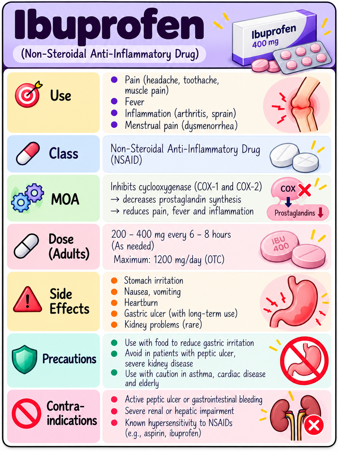 IBUPROFEN sample drug card